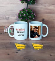 Psikoloji Öğretmeni Kupa Bardak Beyaz Fotoğraflı Öğretmenler Günü Hediyesi