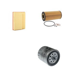 Bosch Filtre Bakım Seti Mercedes C200 D W202 75 Beygir 1993-1995 Dizel Hava + Yağ f. + Yakıt Filtre Mahle