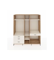 Kronos Dolap 7 Raflı 4 Çekmeceli 3 Askılı 220x59x243 Çam-Aytaşı/Aytaşı