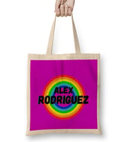 Alex Rodriguez - vintage Retro Rainbow Style Bez Çanta Uzun Saplı