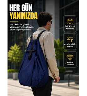Geniş İç Hacimli Katlanabilir Çanta Pratik Taşıma Deneyimi Sunan Modern Tasarım