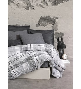 Cotton Box Modern Çift Kişilik Nevresim Takımı Will Antrasit