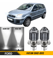 Ford Fusion 2002-2012 Mercekli Far Ampulü Led Xenon Beyaz Şimşek Etkili CSP Led Lamba Uzun Kısa