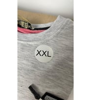 XXL Beden Etiketi Yuvarlak Yapışkanlı 3x3 cm 150 Adet