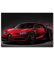 Cakatablo Kırmızı Bugatti Divo Ön Görünüş MDF Tablo