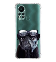 PrintiFy İnfinix Hot 11s Uyumlu Köpek 3 Baskılı Şeffaf Köşe Korumalı Antişok Kılıf
