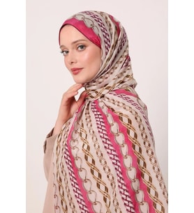 Fuşya luvenSara Silk Elite Şal