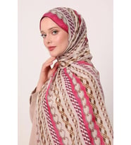 Fuşya luvenSara Silk Elite Şal