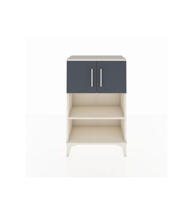 Arges Komodin 2 Raflı 2 Kapaklı 60x30x96 Aytaşı-Antrasit