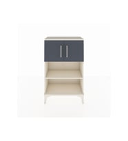 Arges Komodin 2 Raflı 2 Kapaklı 60x30x96 Aytaşı-Antrasit
