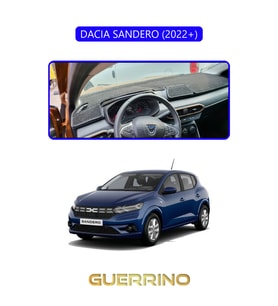 DACIA SANDERO 2022+ TORPİDO KORUMA HALISI MAVİ KENAR