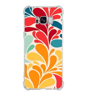 PrintiFy Samsung Galaxy S8 Plus Uyumlu Retro Color 5 Baskılı Şeffaf Köşe Korumalı Antişok Kılıf