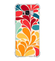 PrintiFy Samsung Galaxy S8 Plus Uyumlu Retro Color 5 Baskılı Şeffaf Köşe Korumalı Antişok Kılıf