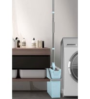 Microfiber PVA Bezli Otomatik Sıkmalı Sünger Mop Temizlik Seti Kelebek Paspas + 1 Yedek Başlık