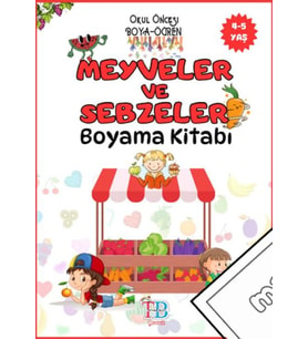 Meyveler ve Sebzeler Boyama Kitabı