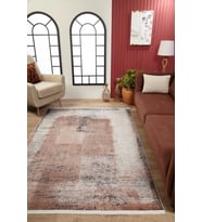 Dijital Kaymaz Yıkanabilir Krem Modern Salon Halısı Mutfak Halısı Koridor Halısı Yolluk HLN1652