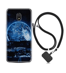 Xiaomi Redmi 8A 8 Pro 9C 9T 10C 11T Pro Kılıf Boyun Askılı Silikon Mavi Gece 1605