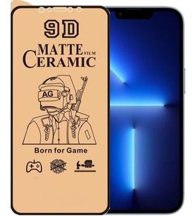 Apple Uyumlu   iPhone 13 Pro Max Ekran Koruyucu 9d Mat Seramik Nano Kırılmaz Cam