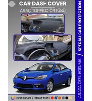RENAULT FLUENCE NAVİGASYONLU BÜYÜK EKRANLI (2013-2016) Torpido Örtüsü Panel Torpido Koruma Tam Uyum