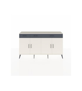 Arges Konsol 4 Raflı 3 Çekmeceli 4 Kapaklı 176x30x99 Aytaşı-Aytaşı/Antrasit