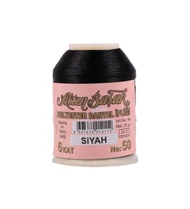 Altınbaşak Oya ve Dantel İpi 20 gr - Royaleks - No: SİYAH