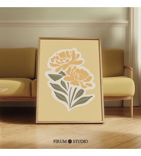 Pastel Sarı Gül Sanatı, Çiçek
