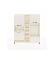Arges Gardrop 18 Raflı 8 Kapaklı Tek Askılı 220x30x243 Aytaşı-Aytaşı