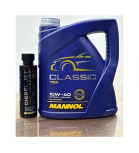 Mannol 7505 10W40 4L Ester Motor Yağı 9956 Diesel Jet Cleaner 250 ml Set