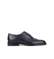 Shoetyle - Lacivert Deri Bağcıklı Erkek Klasik Ayakkabı 250-450