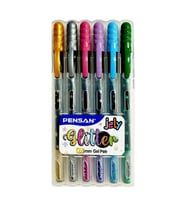 Pensan Jely Glitter Simli Kalem 1 mm 6 Renk Set 
