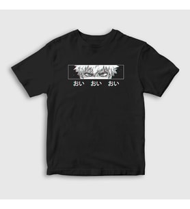 Presmono Unisex Çocuk Siyah Bakugo Eyes Anime Boku No Hero Academia T-Shirt 234311tt