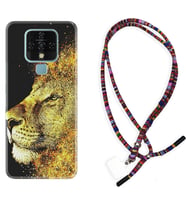 Tecno Camon 16 18P Pova Kılıf Boyun Asklı Rasta Silikon Leon 1323