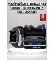 Ucuz Ve Kaliteli Kulaklıklı Saat Seti Bluetooth Bağlantılı Akıllı Saat Ve Kulaklık