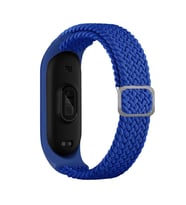 Xiaomi Mi Band 4 Mi Band 3 Kordon Tokalı Örgü Band (Mavi)