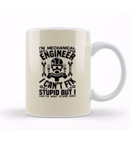 I Am A Mechanical Engineer 02 Kupa Bardak Porselen