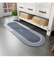 Sihirli Paspas Banyo Paspası Su Emici Mutfak Koridor Paspas Kaymaz Tabanlı 40cm - 120cm Yuvarlak