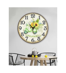 bilge Tasarım RETRO Duvar Saati 35 x 35 CM (Karışık)