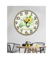 bilge Tasarım RETRO Duvar Saati 35 x 35 CM (Karışık)