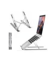 Taşınabilir Katlanır Kaymaz Ayarlı Metal Notebook Dizüstü Bilgisayar Yükseltici Laptop Standı