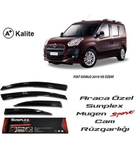 Fiat Doblo Cam Rüzgarlığı Mugen Tip Sunplex 4lü