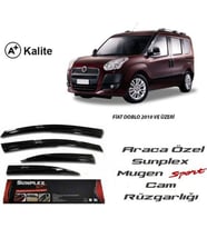 Fiat Doblo Cam Rüzgarlığı Mugen Tip Sunplex 4lü