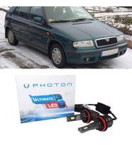 Skoda Felicia Led Xenon Uzun+Kısa Far Ampulü H4 Ultimate 9500 Lumens Yeni Seri Beyaz