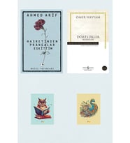 Hasretinden Prangalar Eskittim - Ahmed Arif - Dörtlükler - Rubaiyat - Ömer Hayyam - (2 NOT DEFTERLİ) (Krem)