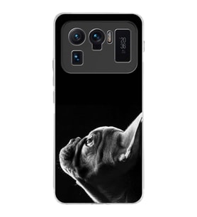 PrintiFy Xiaomi Mi 11 Ultra ile Uyumlu Köpek 1 Kamera Korumalı Şeffaf Kılıf