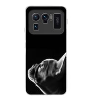 PrintiFy Xiaomi Mi 11 Ultra ile Uyumlu Köpek 1 Kamera Korumalı Şeffaf Kılıf
