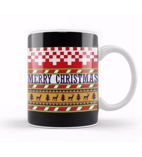 Merry Christmas Yılbaşı Yeni Yıl Konseptli Kupa Bardak Porselen
