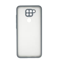 Xiaomi Redmi Note 9 Kılıf Montreal Silikon Kapak - Gri