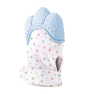 Babyjem Diş Kaşıyıcı Eldiven 3-12 Ay Mavi (Mavi)