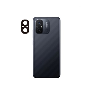Xiaomi Redmi 12C Zore 3D Kamera Camı Koruyucu (Siyah)