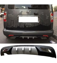 Vw Caddy Difüzör Difizör Gri + Kare Egzoz Görünüm C Tip